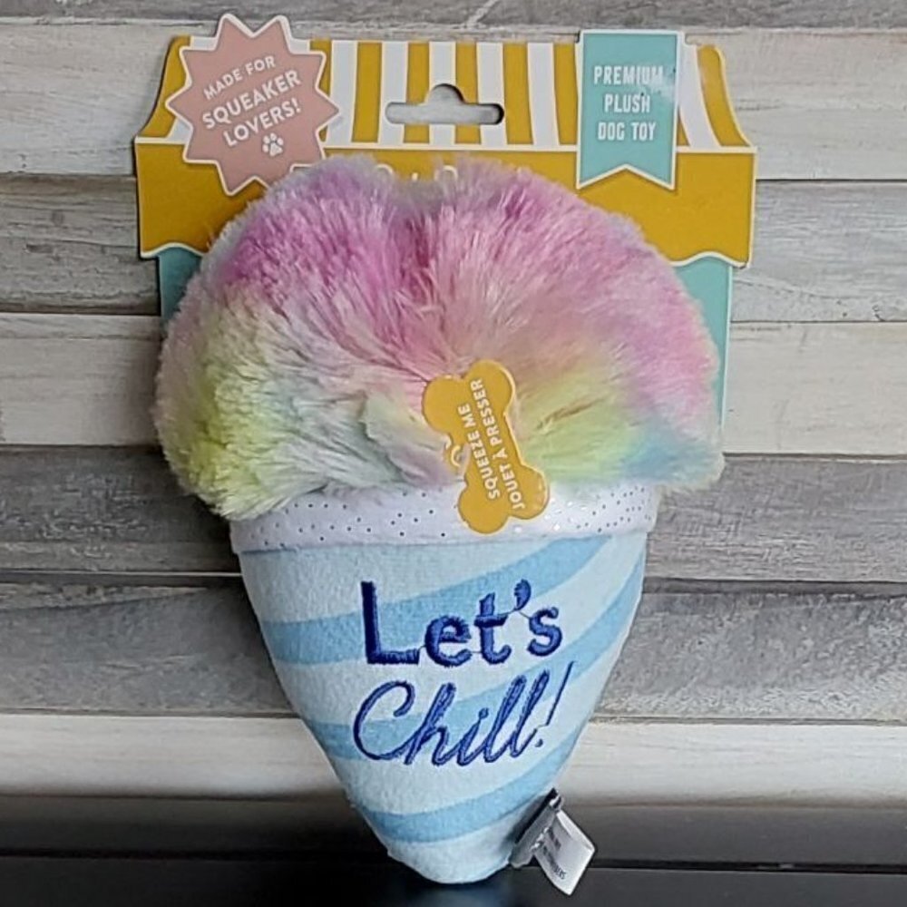Let's Chill Snow Cone Plush Dog Toy | PetShop by Fringe Studio |